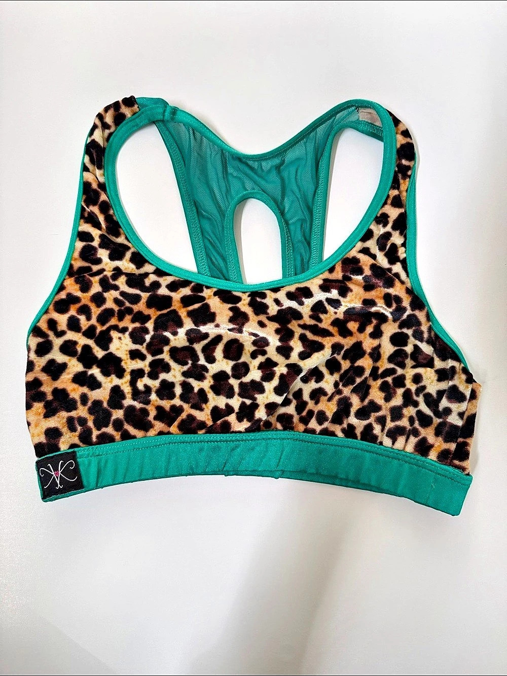 Kandi Kouture Leopard Print Sports Bra Size XL Like New